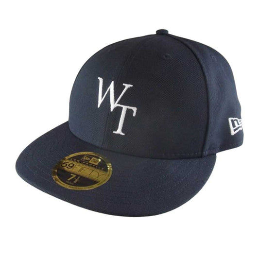 WTAPS ダブルタップス 251NENED-HT02 59FIFTY LOW PROFILE CAP POLY TWILL NEWERA ニューエラ ロゴ刺繍 キャップ 帽子 ネイビー系 03【極上美品】【中古】