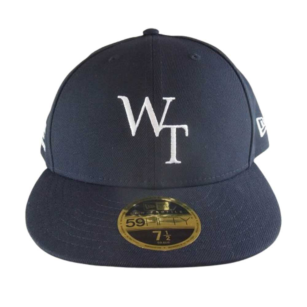 WTAPS ダブルタップス 251NENED-HT02 59FIFTY LOW PROFILE CAP POLY TWILL NEWERA ニューエラ ロゴ刺繍 キャップ 帽子 ネイビー系 03【極上美品】【中古】