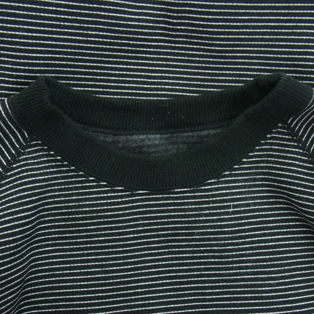 The Ennoy Professional ザ エンノイ プロフェッショナル BORDER CREW NECK SWEAT ボーダー クルーネック スウェット ブラック系 XXL【中古】