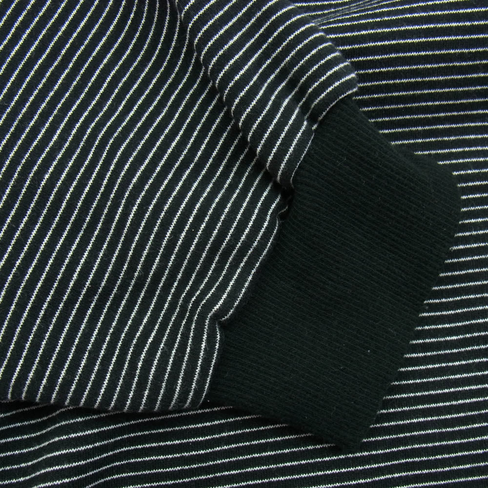 The Ennoy Professional ザ エンノイ プロフェッショナル BORDER CREW NECK SWEAT ボーダー クルーネック スウェット ブラック系 XXL【中古】