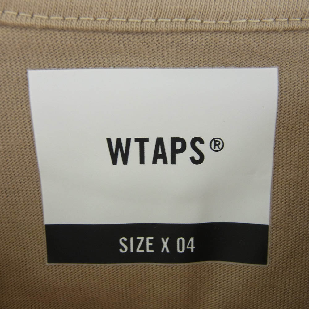 WTAPS ダブルタップス 21SS 211PCDT-ST10S MOON&STAR SS TEE 半袖 Tシャツ ライトブラウン系 4【新古品】【未使用】【中古】
