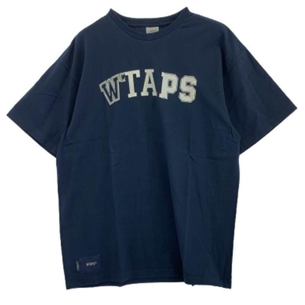 WTAPS ダブルタップス 22SS 221ATDT-STM09S RANSOM SS COTTON クルーネック ロゴ Tシャツ ブラック系 X 03【新古品】【未使用】【中古】