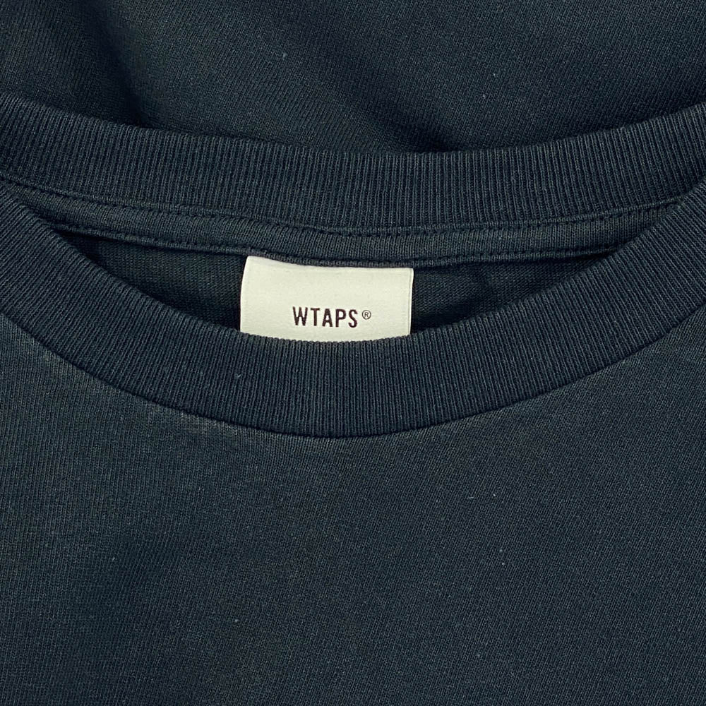 WTAPS ダブルタップス 22SS 221ATDT-STM09S RANSOM SS COTTON クルーネック ロゴ Tシャツ ブラック系 X 03【新古品】【未使用】【中古】