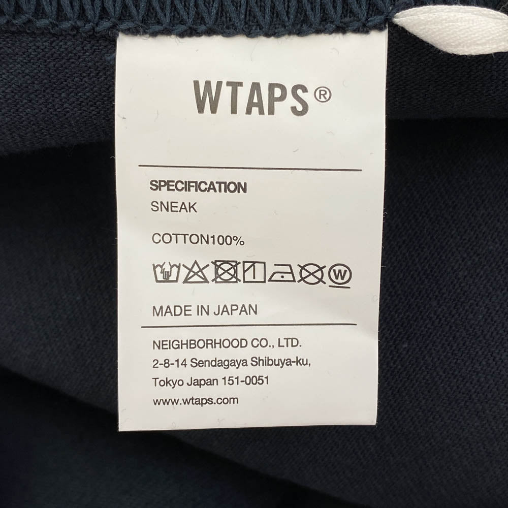 WTAPS ダブルタップス 22SS 221ATDT-STM09S RANSOM SS COTTON クルーネック ロゴ Tシャツ ブラック系 X 03【新古品】【未使用】【中古】
