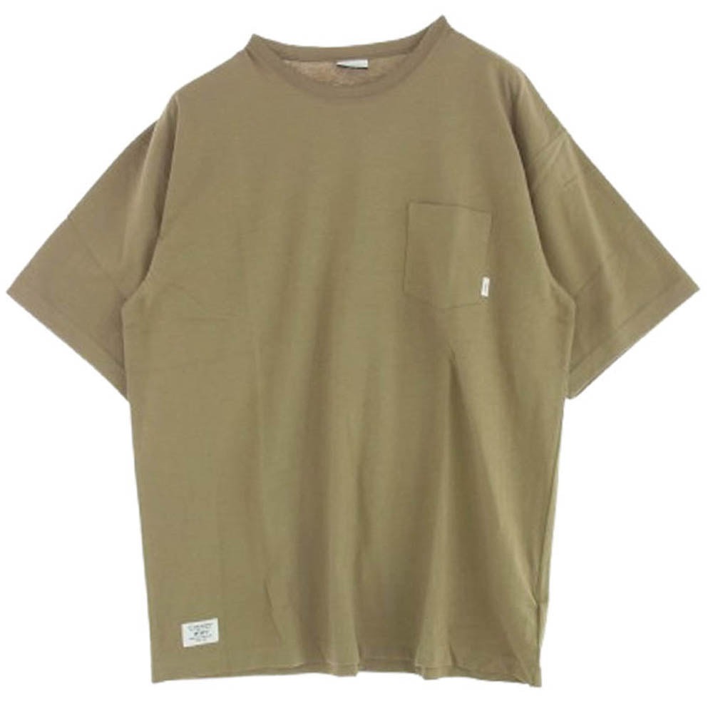 WTAPS ダブルタップス 20AW 202ATDT-CSM05 BLANK SS TEE ブランク ポケット半袖 Tシャツ カットソー グレイ系グリーン 4【新古品】【未使用】【中古】