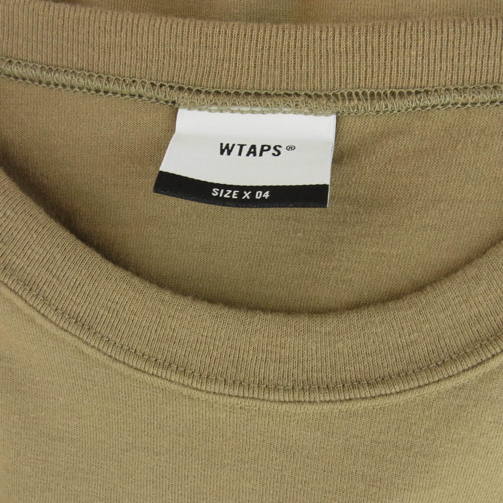 WTAPS ダブルタップス 20AW 202ATDT-CSM05 BLANK SS TEE ブランク ポケット半袖 Tシャツ カットソー グレイ系グリーン 4【新古品】【未使用】【中古】