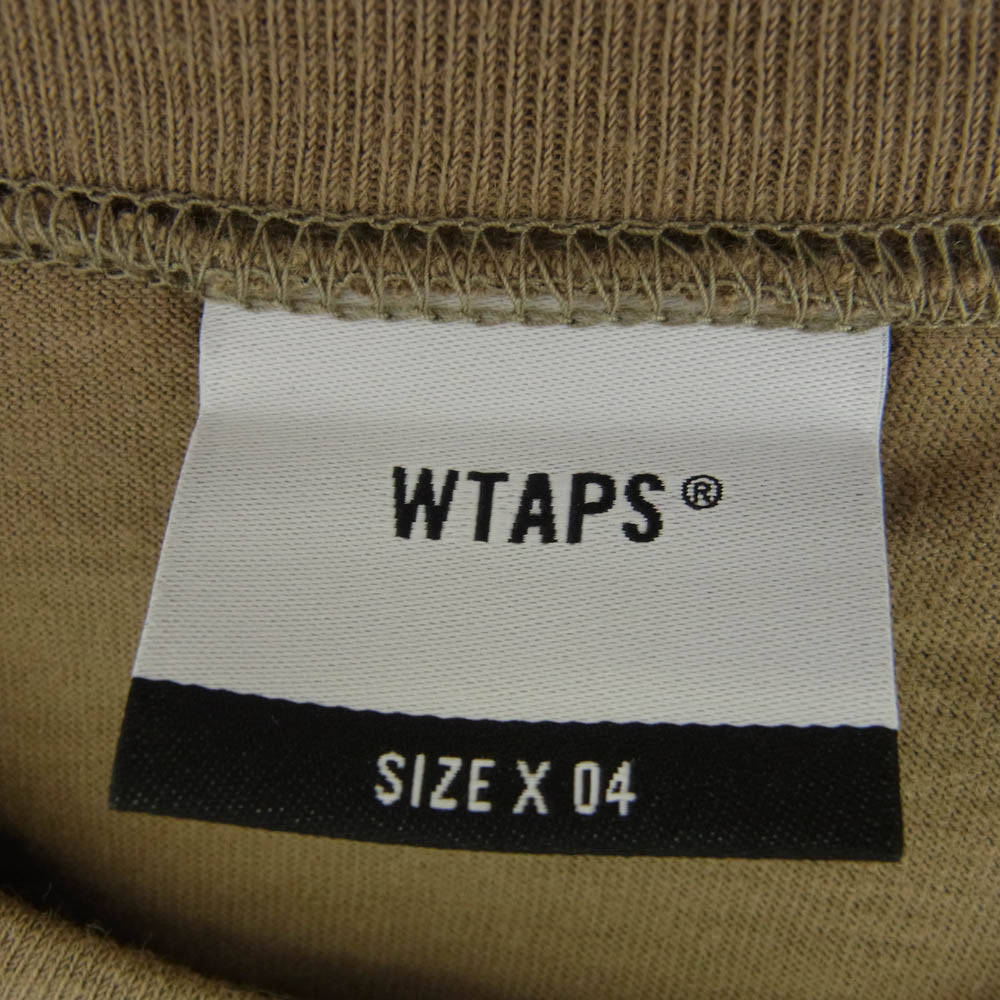 WTAPS ダブルタップス 20AW 202ATDT-CSM05 BLANK SS TEE ブランク ポケット半袖 Tシャツ カットソー グレイ系グリーン 4【新古品】【未使用】【中古】