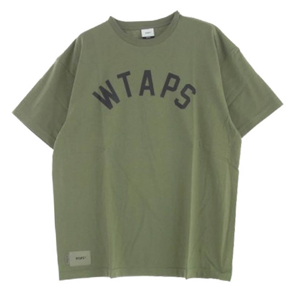 WTAPS ダブルタップス 22SS 221ATDT-STM02S LOCKER SS COTTON ロッカー ショートスリーブ コットン Tシャツ カーキ系 3【新古品】【未使用】【中古】