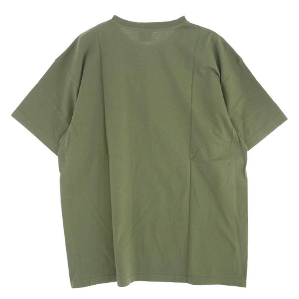 WTAPS ダブルタップス 22SS 221ATDT-STM02S LOCKER SS COTTON ロッカー ショートスリーブ コットン Tシャツ カーキ系 3【新古品】【未使用】【中古】