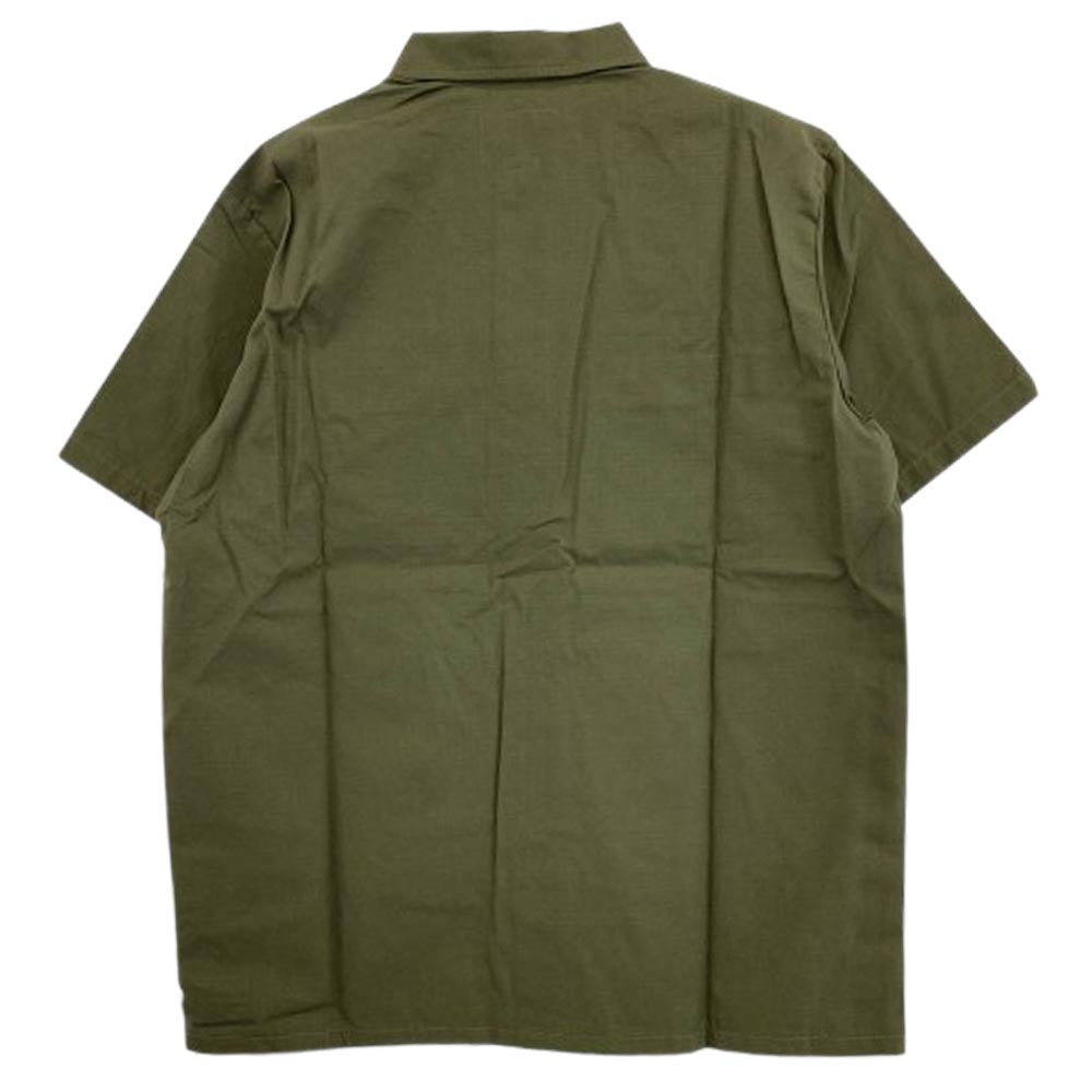WTAPS ダブルタップス 21SS 211WVDT-SHM04 LADDER SS RIPSTOP リップストップ 半袖 ミリタリー シャツ オリーブ カーキ系 3【新古品】【未使用】【中古】