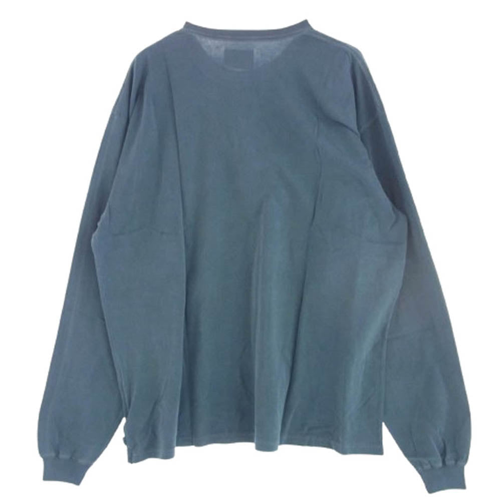 WTAPS ダブルタップス 21SS 211ATDT-CSM07 HOME BASE L/S COTTON ホームベース ロングスリーブ 長袖 Tシャツ カットソー ブルー系 X 04【新古品】【未使用】【中古】