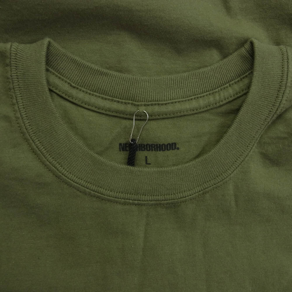 NEIGHBORHOOD ネイバーフッド 22AW 222PCNH-LT10 NH TEE 10 LS CO 長袖 Tシャツ カーキ系 L【新古品】【未使用】【中古】