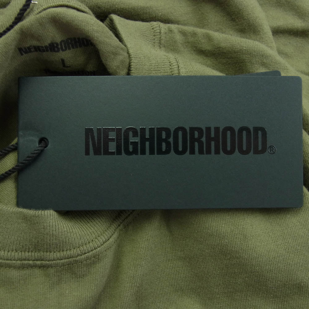 NEIGHBORHOOD ネイバーフッド 22AW 222PCNH-LT10 NH TEE 10 LS CO 長袖 Tシャツ カーキ系 L【新古品】【未使用】【中古】