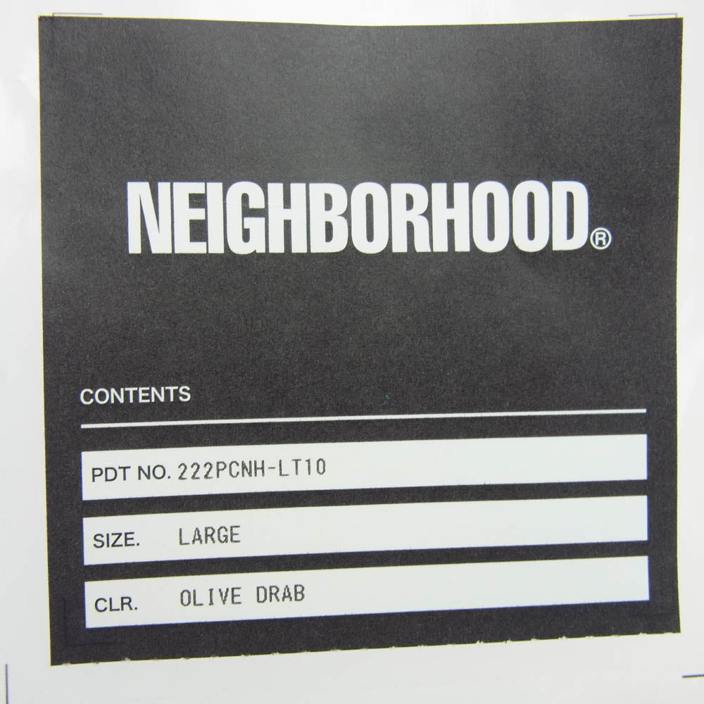 NEIGHBORHOOD ネイバーフッド 22AW 222PCNH-LT10 NH TEE 10 LS CO 長袖 Tシャツ カーキ系 L【新古品】【未使用】【中古】