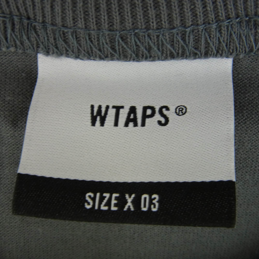 WTAPS ダブルタップス 20AW 202ATDT-CSM15 GOLOBAL POSITION GPS TEE 半袖 Tシャツ グレー系【新古品】【未使用】【中古】