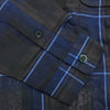 DESCENDANT ディセンダント 21SS 211BRDS-SHM06 MILPITAS CHECK LS SHIRT オープンカラー 長袖 チェック シャツ ネイビー系 ブラウン系 2【新古品】【未使用】【中古】