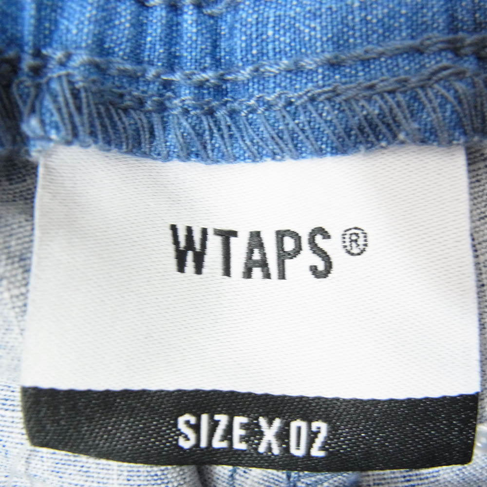 WTAPS ダブルタップス 23SS 231BRDT-PTM04 RIPSTOP TROUSERS リップストップ イージー トラウザーズ パンツ インディゴブルー系 X02【新古品】【未使用】【中古】