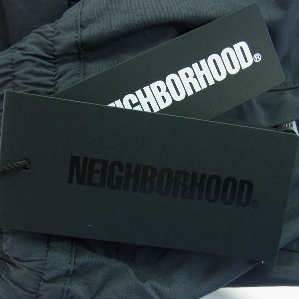 NEIGHBORHOOD ネイバーフッド 23SS 231AQNH-JKM01 BICOLOR TRACK JACKET ロゴワッペン バイカラー トラック ジャケット ブラック系 ダークグレー系 XL【新古品】【未使用】【中古】