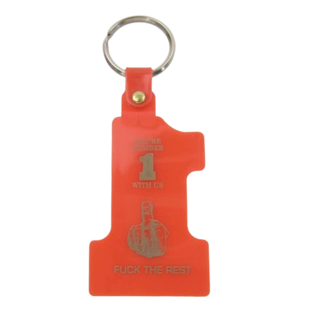 Supreme シュプリーム 11AW Number One Keychain ロゴ ナンバー1 キーチェーン レッド系【新古品】【未使用】【中古】