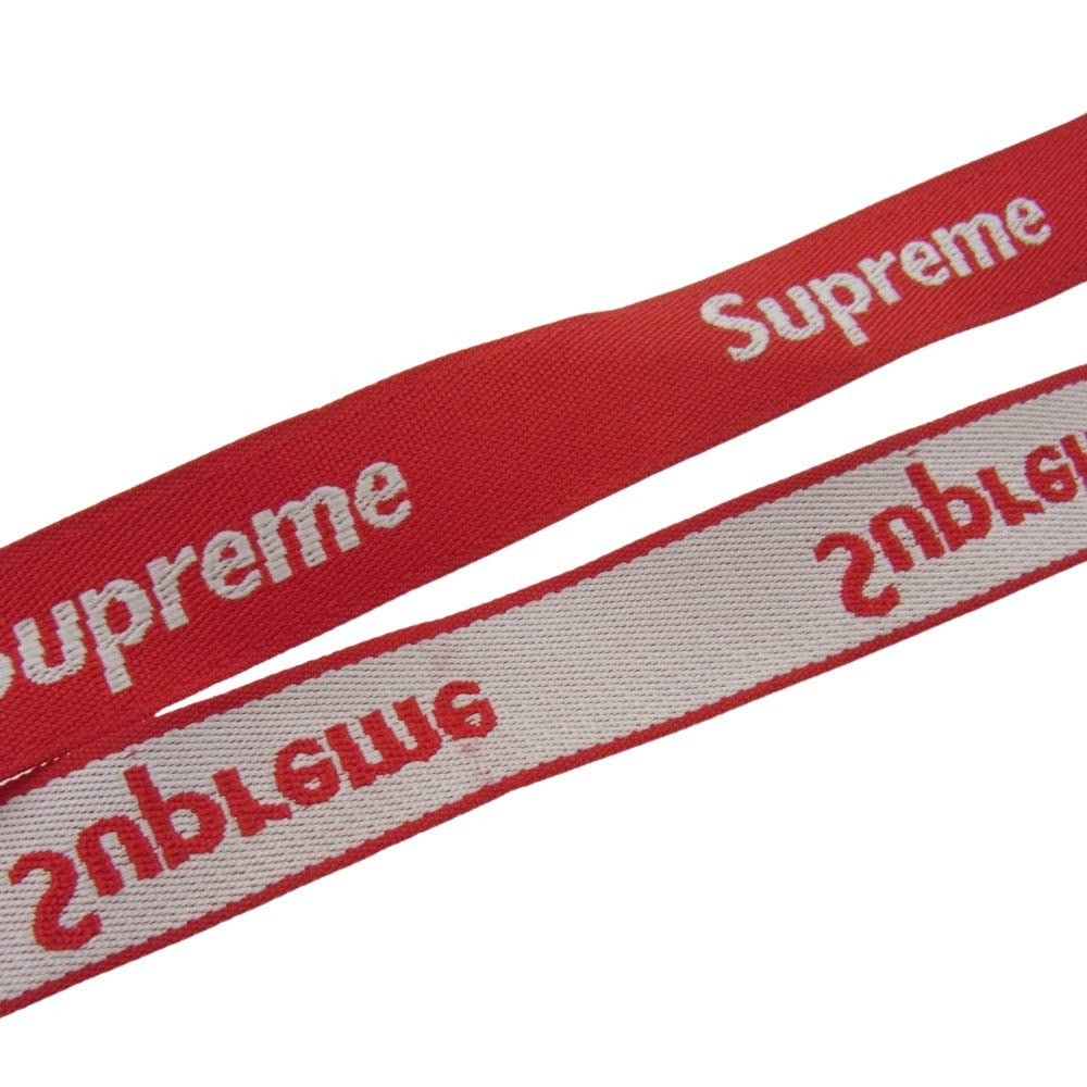 Supreme シュプリーム 14SS Bottle Opener Lanyard ボトルオープナー 栓抜き ランヤード ロゴ ストラップ レッド系【中古】