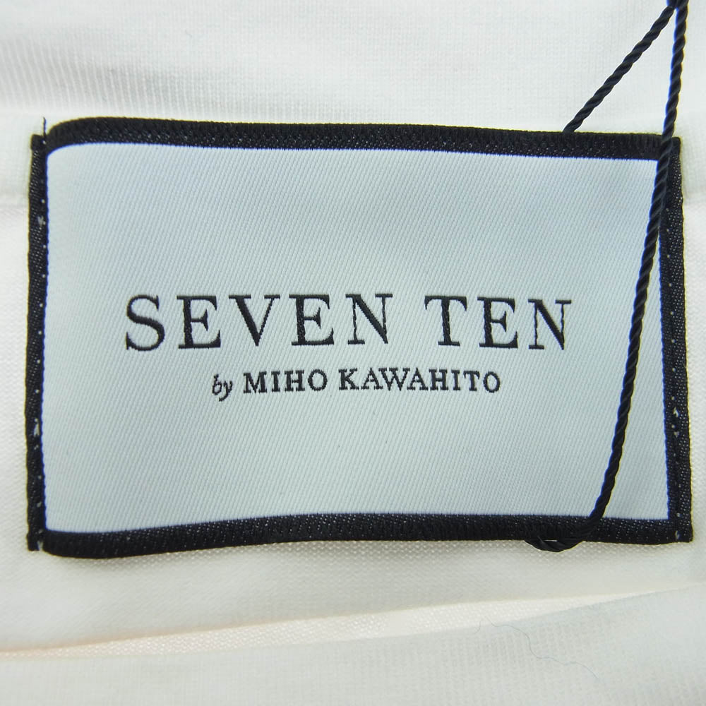 セブン テン 刺繍 半袖 Tシャツ ホワイト ホワイト系 M【中古】