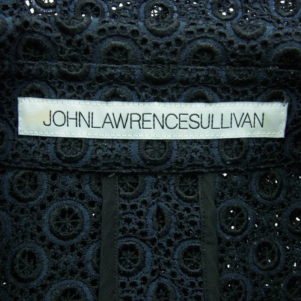 JOHN LAWRENCE SULLIVAN ジョンローレンスサリバン SH14-02-93 レース 半袖 シャツ ブラック ブラック系 ONE【中古】