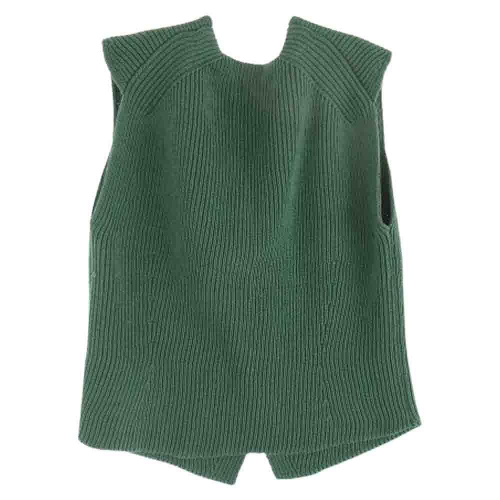ミースロエ MWNT232031 畔編み ニット ベスト グリーン グリーン系 F【中古】