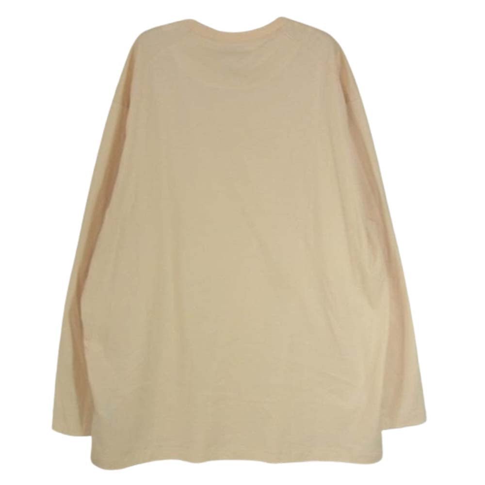 Y-3 Yohji Yamamoto ワイスリー ヨウジヤマモト HG6228 CLASSIC CHEST LOGO LS TEE クラシック チェスト ロゴ ロングスリーブ 長袖 Tシャツ カットソー ベージュ系 2XL【中古】