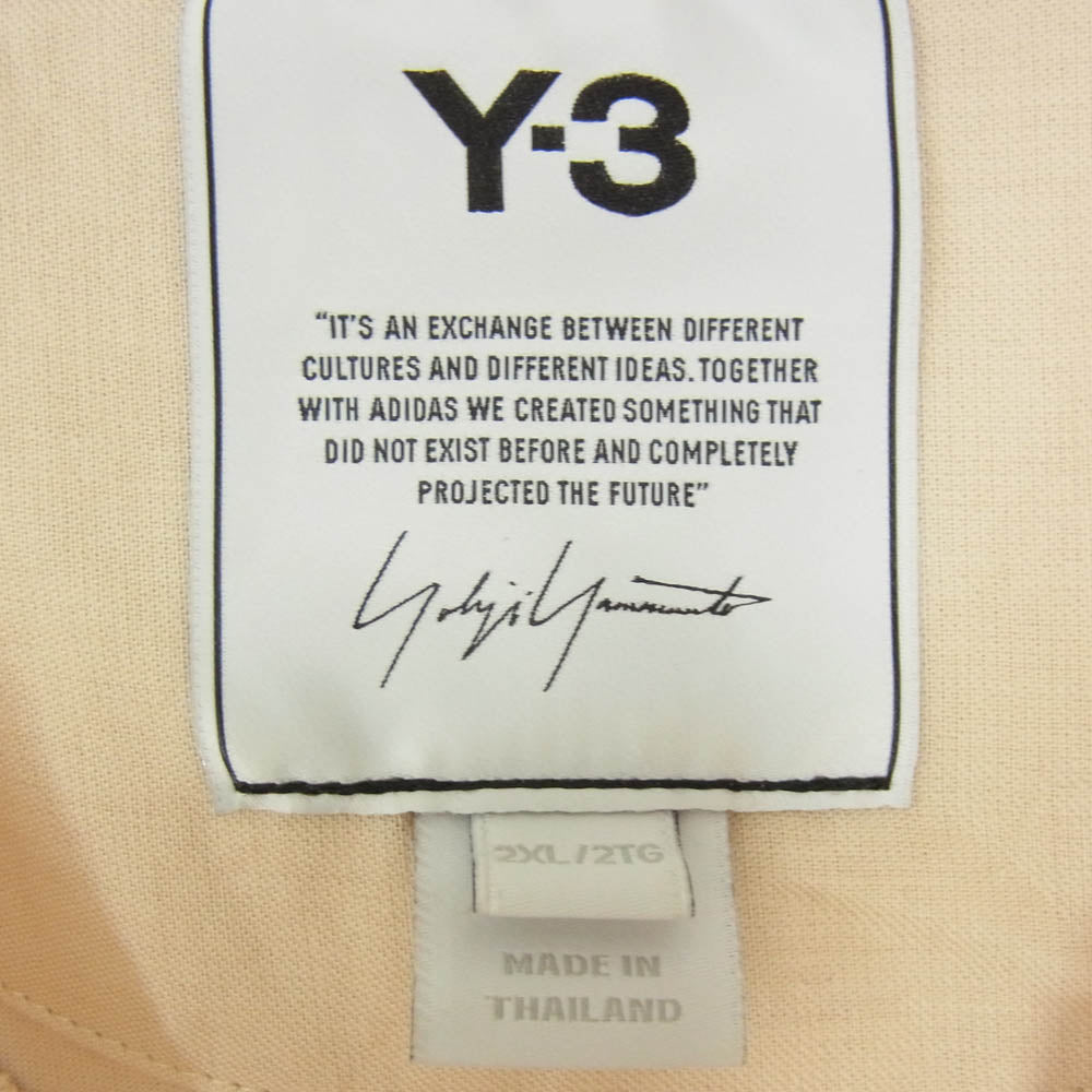 Y-3 Yohji Yamamoto ワイスリー ヨウジヤマモト HG6228 CLASSIC CHEST LOGO LS TEE クラシック チェスト ロゴ ロングスリーブ 長袖 Tシャツ カットソー ベージュ系 2XL【中古】