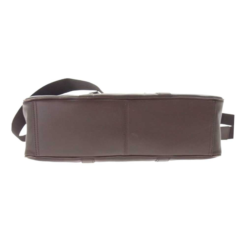 COACH コーチ F71065 レキシントン レザー ダブルジップトップ・コミュータ 2WAY ショルダーストラップ ブリーフケース ビジネスバッグ ブラウン系【中古】