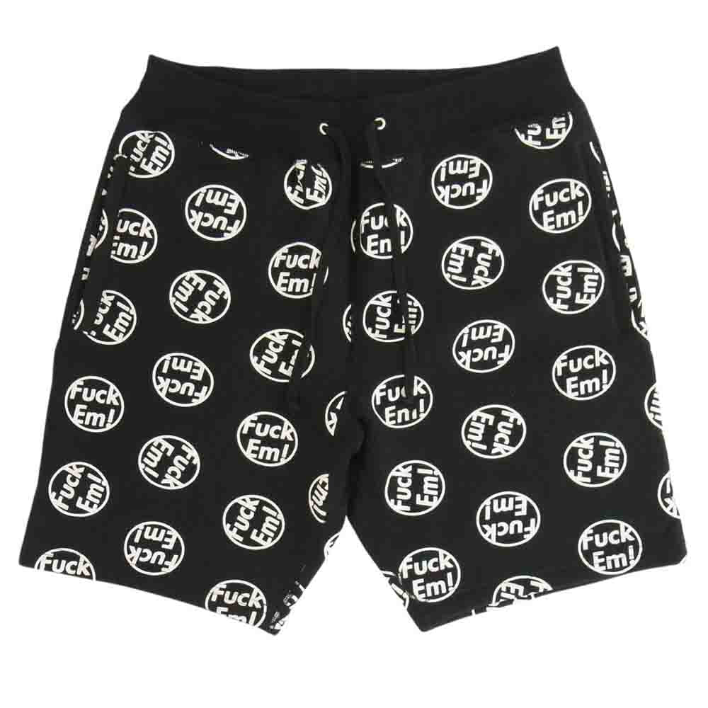 Supreme シュプリーム 14AW Fuck 'Em Sweat short スウェット ショート パンツ ブラック系 M【中古】