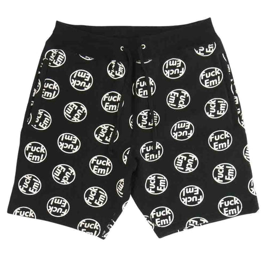 Supreme シュプリーム 14AW Fuck 'Em Sweat short スウェット ショート パンツ ブラック系 M【中古】
