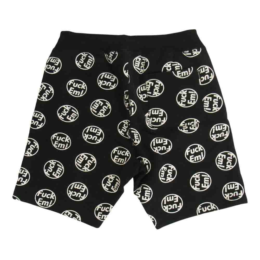 Supreme シュプリーム 14AW Fuck 'Em Sweat short スウェット ショート パンツ ブラック系 M【中古】