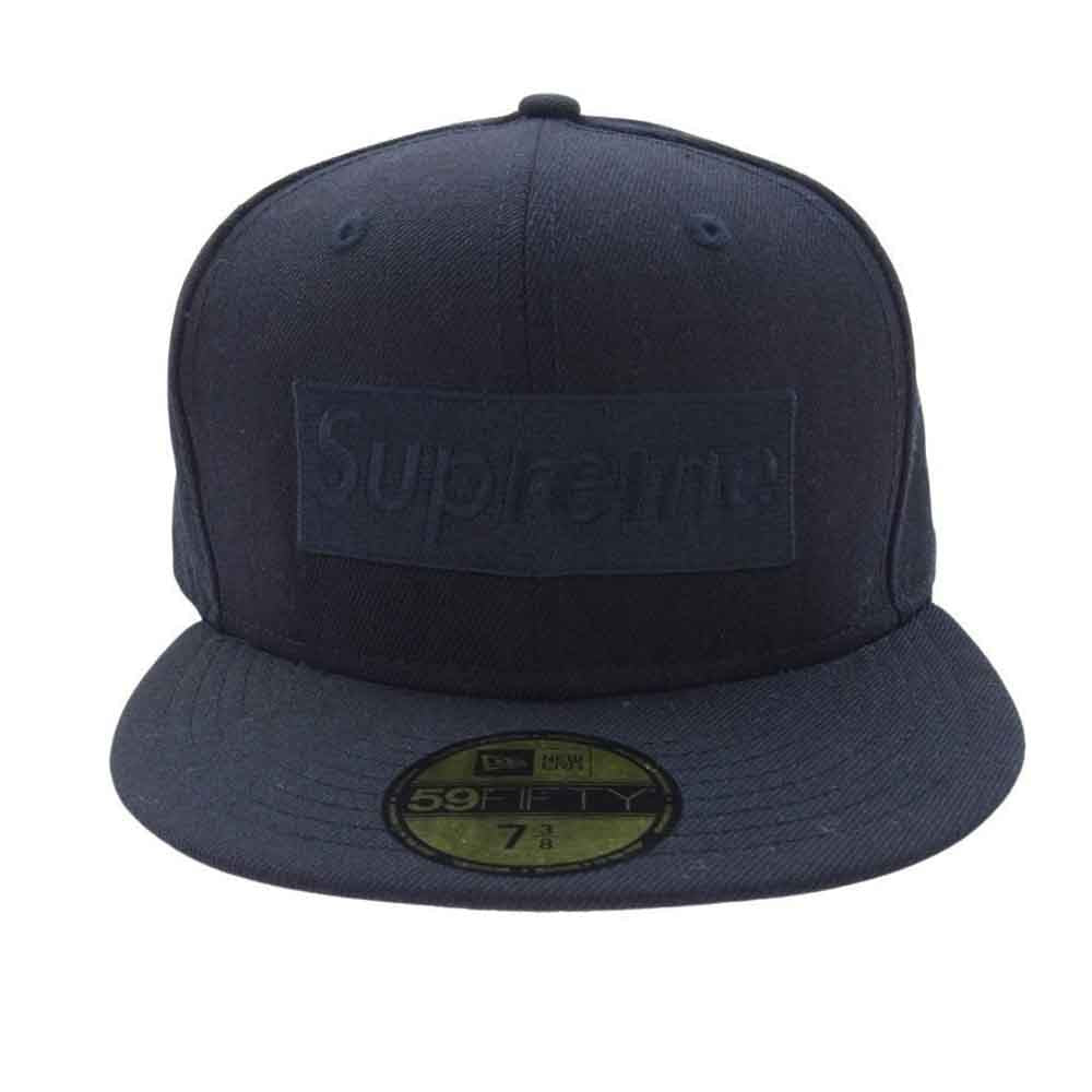 Supreme シュプリーム New Era Tonal Box Logo CAP ニューエラ ボックス ロゴ キャップ 帽子 ダークネイビー系【中古】
