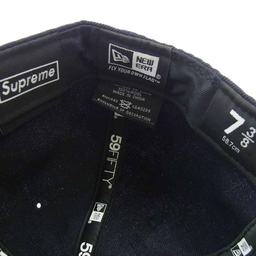 Supreme シュプリーム New Era Tonal Box Logo CAP ニューエラ ボックス ロゴ キャップ 帽子 ダークネイビー系【中古】