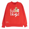 RATS ラッツ FULL BLOOD-002 15周年 記念 UNDERCOVER アンダーカバー NEIGHBORHOOD ネイバーフッド M&M COSTOM peRFORMANCE エムアンドエムカスタムパフォーマンス WTAPS ダブルタップス FLOOD BLOOD CREW NECK クルーネック スウェット レッド系 S【美品】【中古】