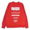 RATS ラッツ FULL BLOOD-002 15周年 記念 UNDERCOVER アンダーカバー NEIGHBORHOOD ネイバーフッド M&M COSTOM peRFORMANCE エムアンドエムカスタムパフォーマンス WTAPS ダブルタップス FLOOD BLOOD CREW NECK クルーネック スウェット レッド系 S【美品】【中古】