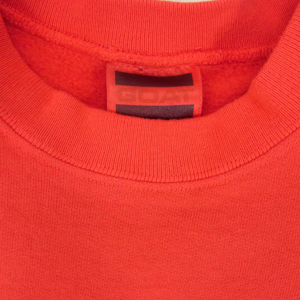 RATS ラッツ FULL BLOOD-002 15周年 記念 UNDERCOVER アンダーカバー NEIGHBORHOOD ネイバーフッド M&M COSTOM peRFORMANCE エムアンドエムカスタムパフォーマンス WTAPS ダブルタップス FLOOD BLOOD CREW NECK クルーネック スウェット レッド系 S【美品】【中古】