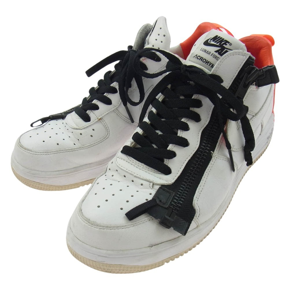 NIKE ナイキ 698699-116 Acronym Lunar Force 1 Low White Bright Crimson アクロニウム ルナ フォース 1 ロー ホワイト ブライト クリムゾン ホワイト系 27cm【中古】