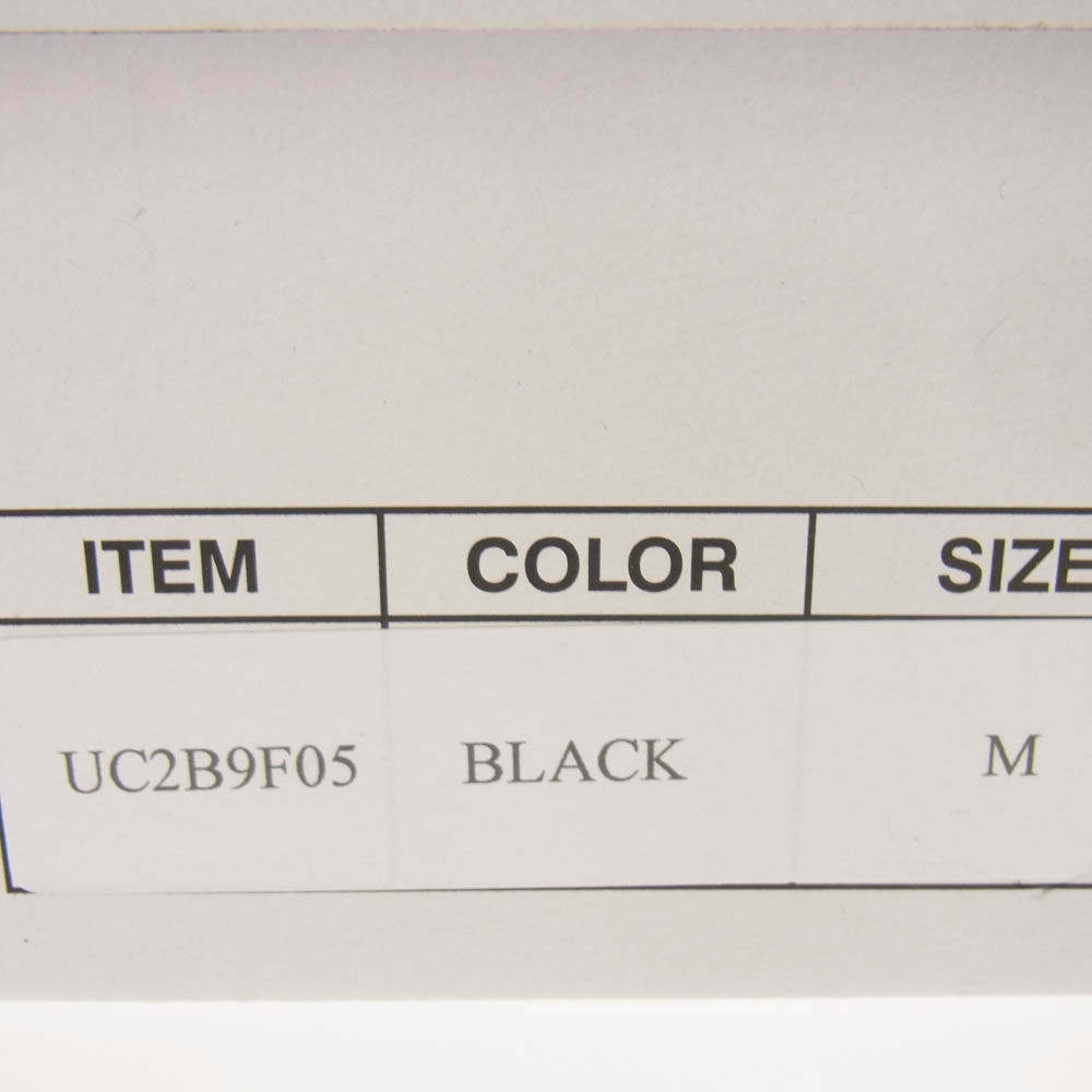 UNDERCOVER アンダーカバー 22AW UC2B9F05 TOE LOGO CANVAS SNEAKERS ロゴ キャンバス スニーカー ローカット スニーカー ブラック系 M【極上美品】【中古】