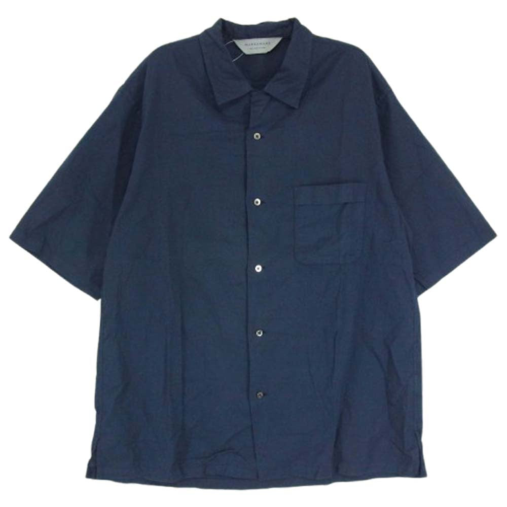 markaware マーカウェア A17A-17SH02B OPEN COLLAR SHIRTS オープンカラー シャツ ネイビー系 2【中古】
