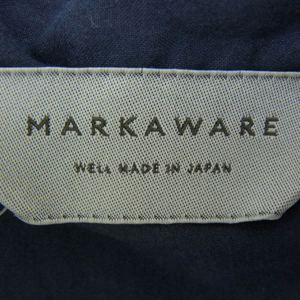 markaware マーカウェア A17A-17SH02B OPEN COLLAR SHIRTS オープンカラー シャツ ネイビー系 2【中古】