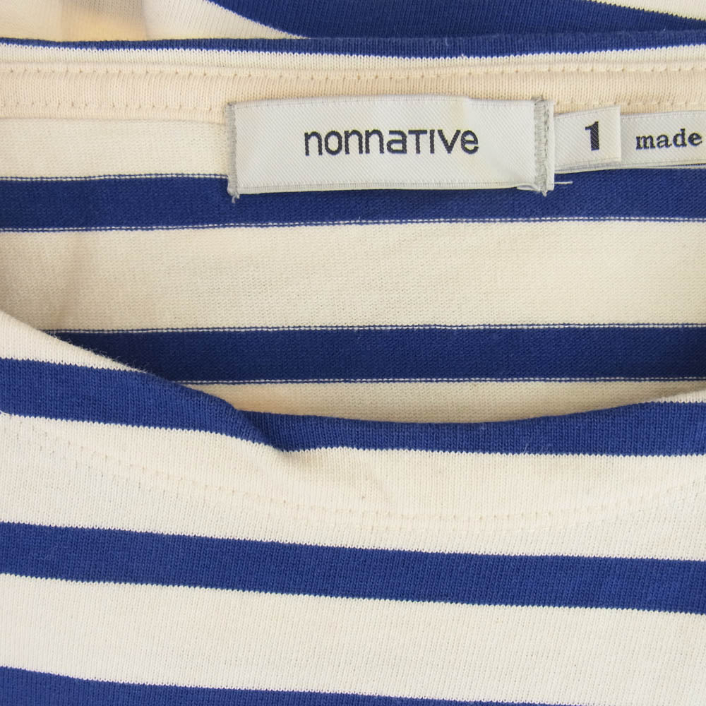 nonnative ノンネイティブ NN-C2506 SAILOR BOAT LS COTTON BORDER JERSEY ボーダー カットソー ブルー系 1【美品】【中古】