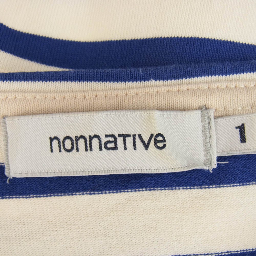 nonnative ノンネイティブ NN-C2506 SAILOR BOAT LS COTTON BORDER JERSEY ボーダー カットソー ブルー系 1【美品】【中古】