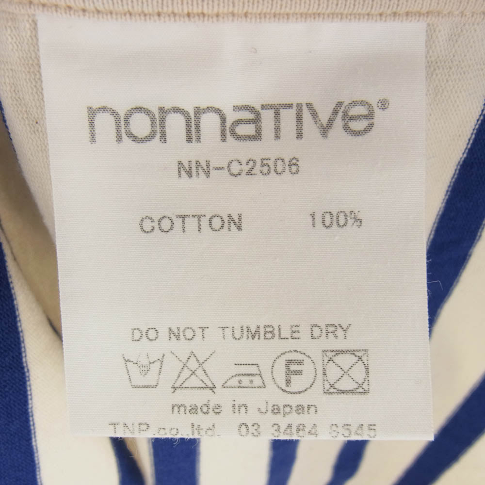 nonnative ノンネイティブ NN-C2506 SAILOR BOAT LS COTTON BORDER JERSEY ボーダー カットソー ブルー系 1【美品】【中古】