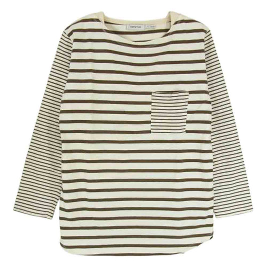 nonnative ノンネイティブ NN-C2506 SAILOR BOAT LS COTTON BORDER JERSEY ボーダー カットソー カーキ系 1【中古】