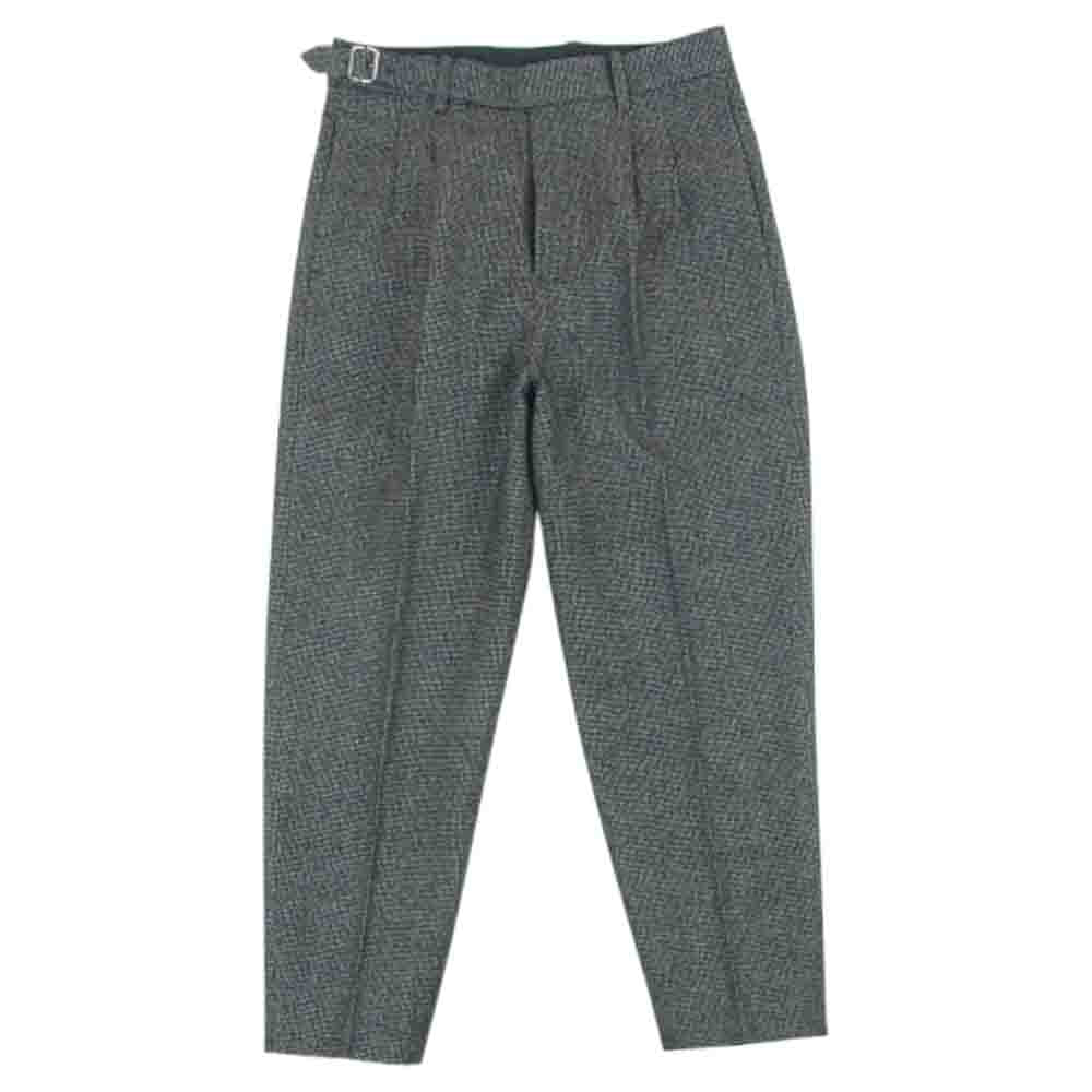 フランネル BBZ2092402A0003 2タック ウール ツイード パンツ 日本製 グレー系 2【中古】