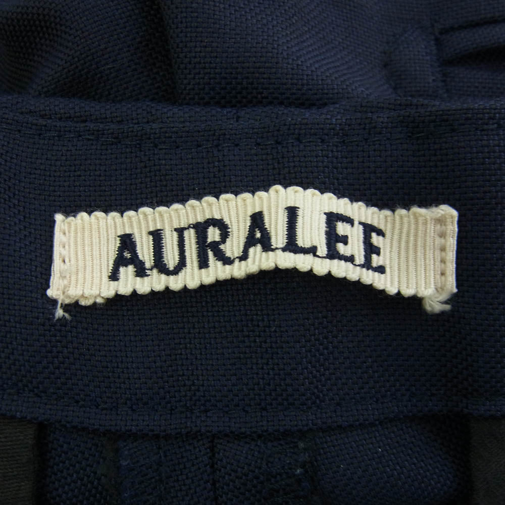 AURALEE オーラリー A6SP02WM superfine wool mohair pants スーパーファイン ウール モヘア パンツ ネイビー系 3【中古】