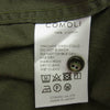 COMOLI コモリ N03-02004 open collar shirt オープンカラー シャツ グリーン系 1【中古】