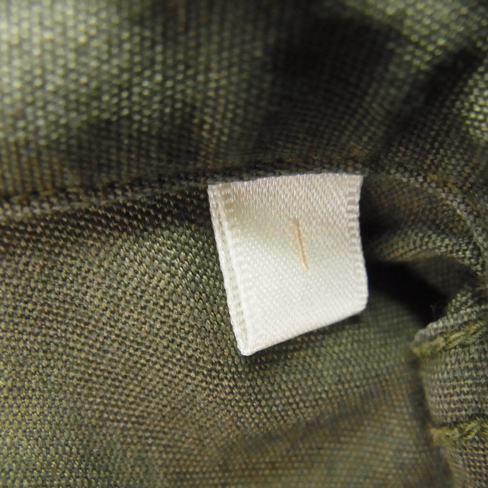 COMOLI コモリ N03-02004 open collar shirt オープンカラー シャツ グリーン系 1【中古】